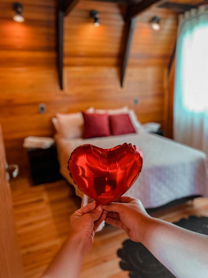 Chale Romantico Com Banheira De Hidromassagem E Lareira Bom Retiro  Ngoại thất bức ảnh